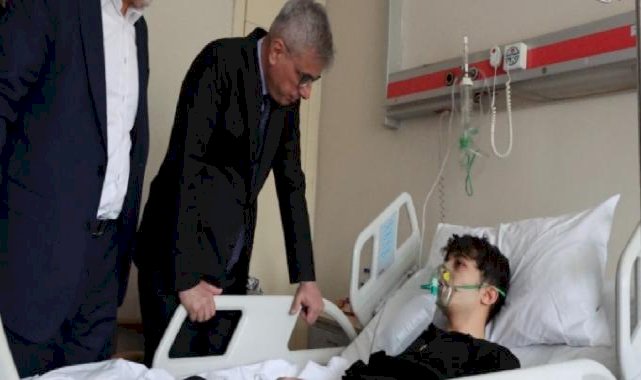 Çalışma ve Sağlık bakanları otel yangınında yaralananları ziyaret etti