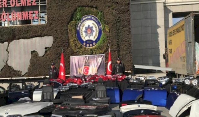 İstanbul'da 110 milyon liralık kaçak oto yedek parçası ele geçirildi