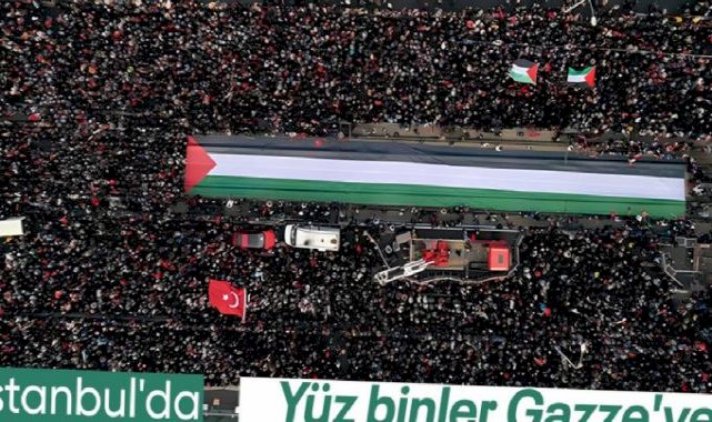 İstanbul'da Filistin için tarihi yürüyüş: Yüz binler destek için bir araya gelecek