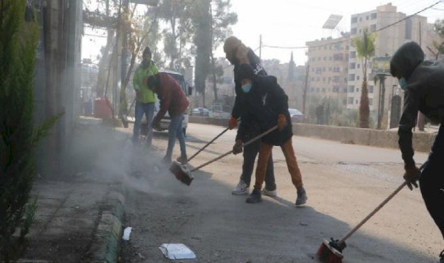 Şam sokaklarında temizlik seferberliği