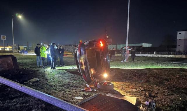 Tekirdağ'da trafik kazası! Emniyet kemeri hayat kurtardı