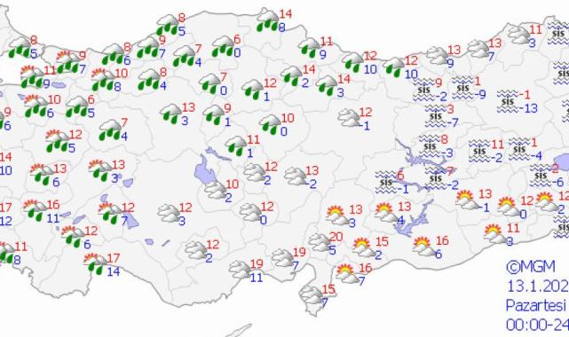 Türkiye'nin 5 günlük hava durumu raporu: İstanbul'a yağış geliyor
