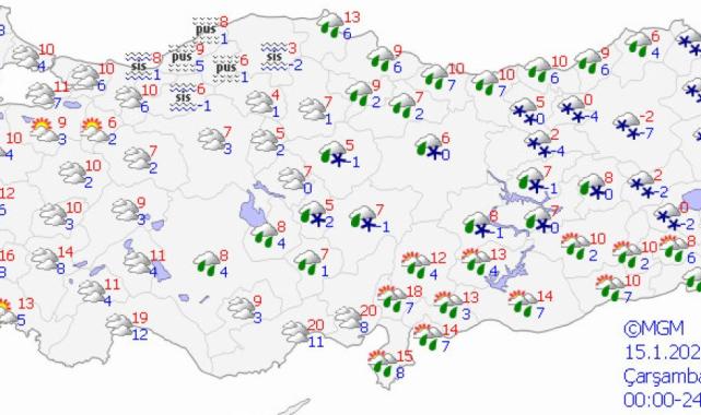 Türkiye'nin 5 günlük hava durumu raporu: İstanbul'a yağış geliyor