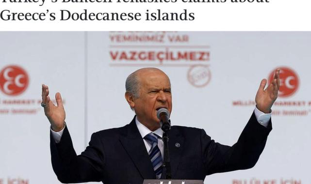 Yunan medyası Devlet Bahçeli'nin uyarılarını manşetlerine taşıdı