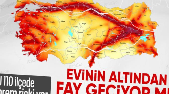 45 il ve 110 ilçe deprem riski taşıyor: Evin altında fay hattı var mı
