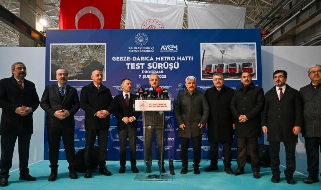 Abdulkadir Uraloğlu, Gebze OSB-Darıca Metro Hattı’nın ilk test sürüşünü yaptı
