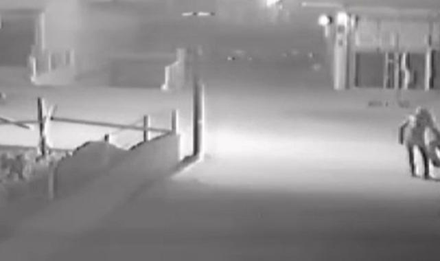 Ankara'da evin önünden lastiklerin çalındığı anlar görüntülendi