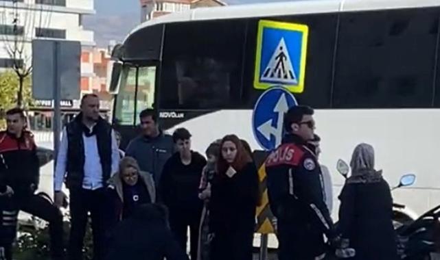 Antalya'da motorlu bisiklet cenaze aracıyla çarpıştı
