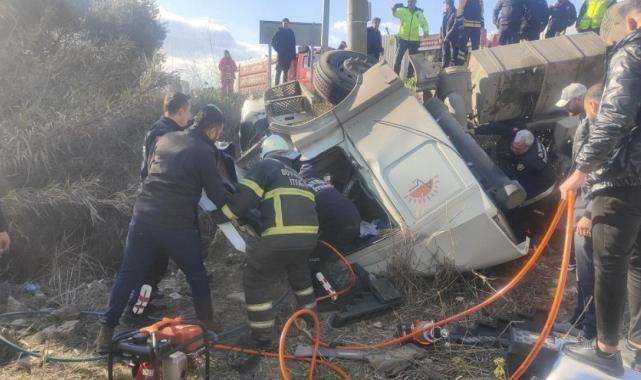 Aydın'da kız çocuğu kendisini kurtaran polise sımsıkı sarıldı