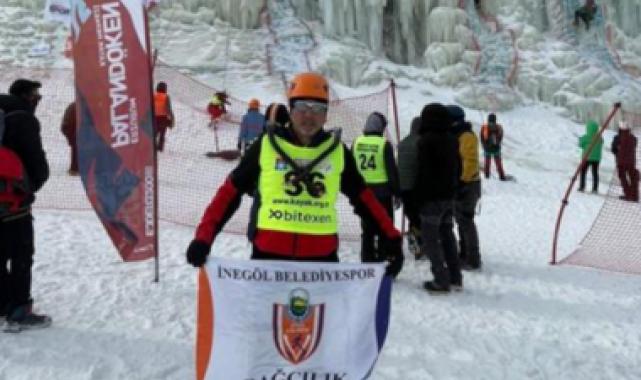Bursa İnegöllü sporcu buz tırmanış Türkiye Şampiyonu oldu