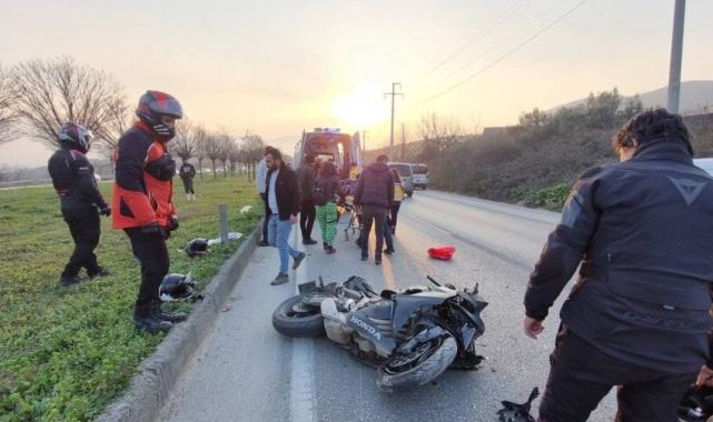 Bursa'da Kadın Motosiklet Kulübü Başkanı kazada ağır yaralandı