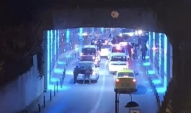 Bursa'da magandalar, yol kesip eğlenmeye çalıştı