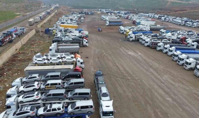 Cilvegözü’nde devasa tır kuyrukları