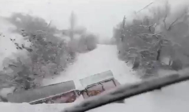 Elazığ'da kar yağışı sürüyor