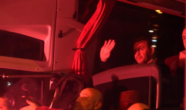 Galatasaray'a Gaziantep'te coşkulu karşılama!