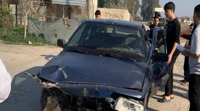 Hatay&#039;da kontrolden çıkan araç dereye uçtu