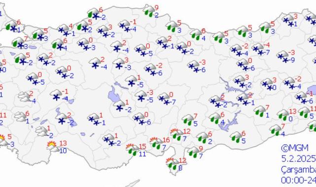 İstanbul ve Ankara'da kar yağışı bekleniyor