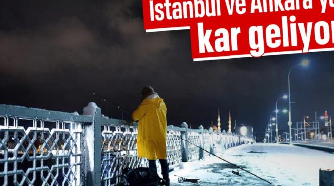 İstanbul ve Ankara&#039;da kar yağışı bekleniyor