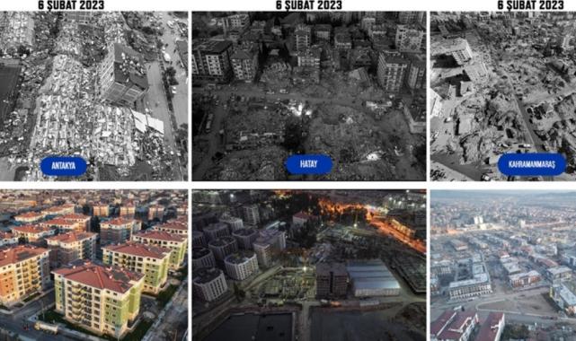 Kahramanmaraş merkezli depremlerin yıkıma neden olduğu il merkezleri görüntülendi