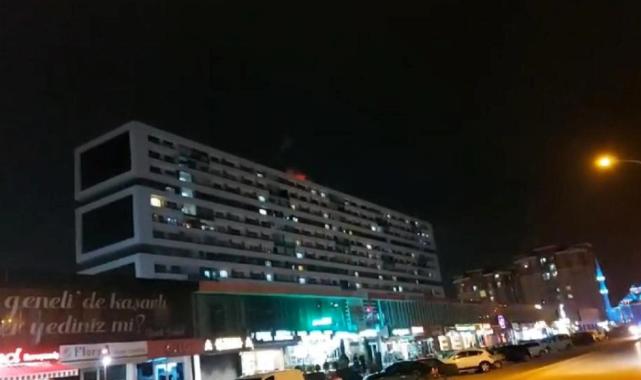 Konya'da sitede korkutan yangın