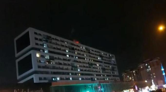 Konya&#039;da sitede korkutan yangın