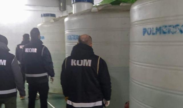 Manisa’da kaçak alkol operasyonu: Binlerce litre etil alkol ele geçirildi