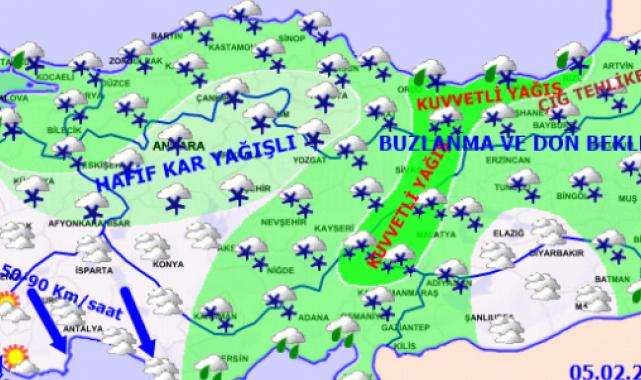 Meteoroloji'den çok sayıda il için 'kar'uyarısı!