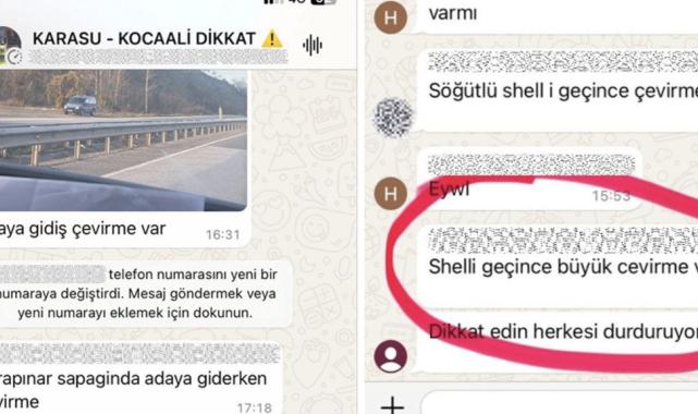 Sakarya'da WhatsApp üzerinden uygulama noktalarını paylaşıyorlardı: Yakayı ele verdiler