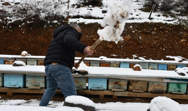 Şırnak'ta arıcıların kış mesaisi