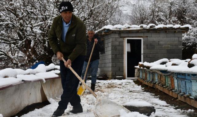 Şırnak'ta arıcıların kış mesaisi