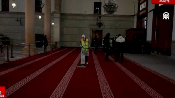 Suriye&#039;deki Emevi Camisi&#039;nin halıları Gaziantep&#039;ten