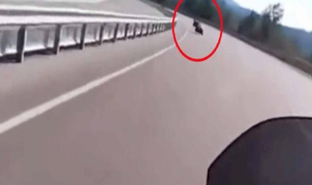 Antalya'da polis memurunun hayatını kaybettiği motosiklet kazası kamerada