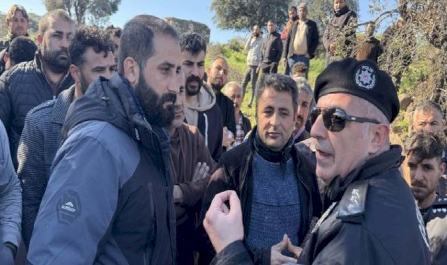 Bodrum'da kaçak yapıların yıkımını engellemeye çalıştılar