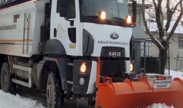 Bursa Büyükşehir karla mücadele için teyakkuzda