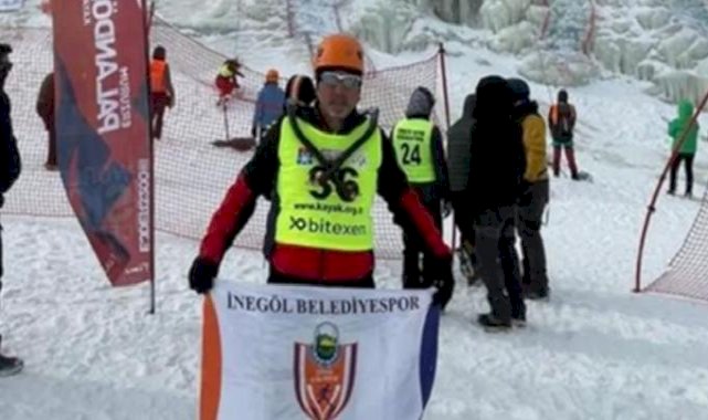 Bursa İnegöllü sporcu buz tırmanış Türkiye Şampiyonu oldu