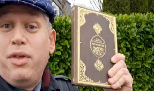 Danimarkalı aşırı sağcı siyasetçi Rasmus Paludan, yine Türkiye Büyükelçiliği önünde Kur'an-ı Kerim yaktı