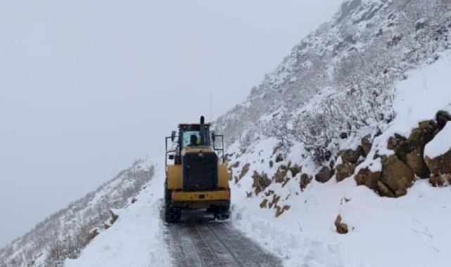 Diyarbakır'da karla kapanan yollar ulaşıma açıldı