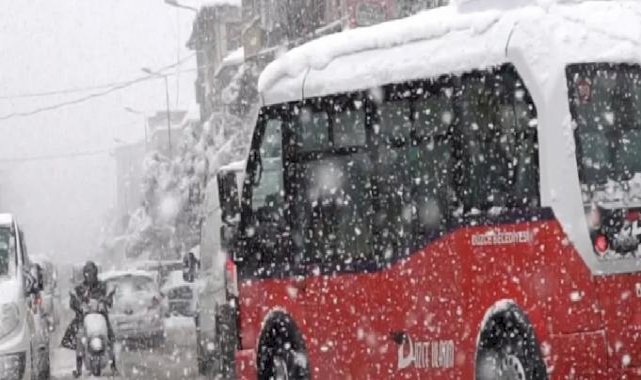 Düzce'de eğitime kar molası