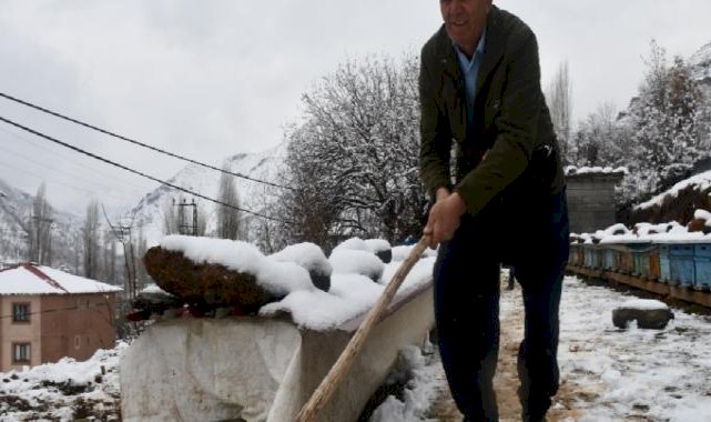 Şırnak'ta arıcıların kış mesaisi