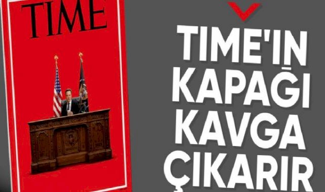 Time'dan tartışma yaratan kapak tasarımı: Elon Musk başkanlık koltuğunda