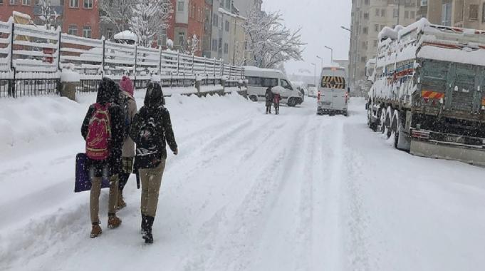 Türkiye'deki bazı illerde eğitime kar molası