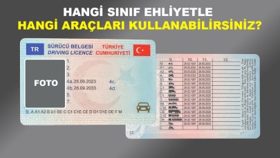 Ehliyetiniz Hangi Sınıfı Hangi Aracı Kullanmanıza İzin Veriyor? İşte Tüm Detaylar!