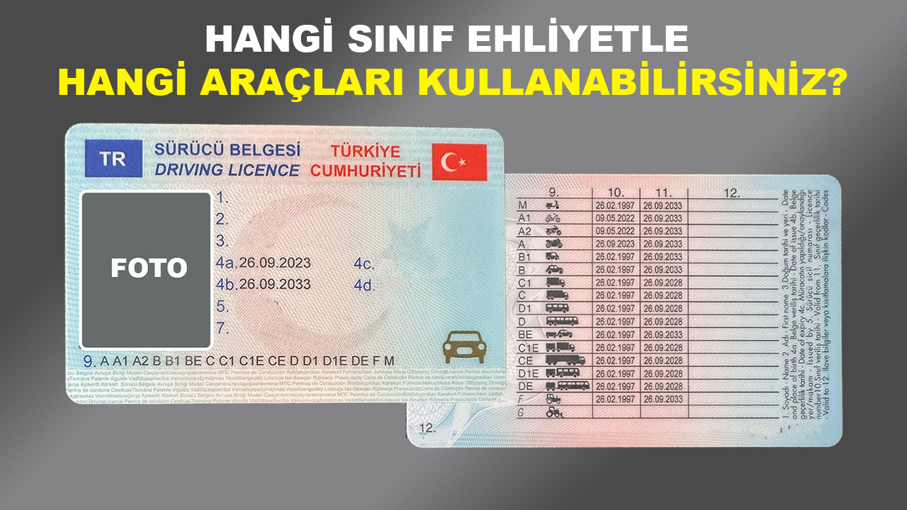 Ehliyetiniz Hangi Sınıfı Hangi Aracı Kullanmanıza İzin Veriyor? İşte Tüm Detaylar!