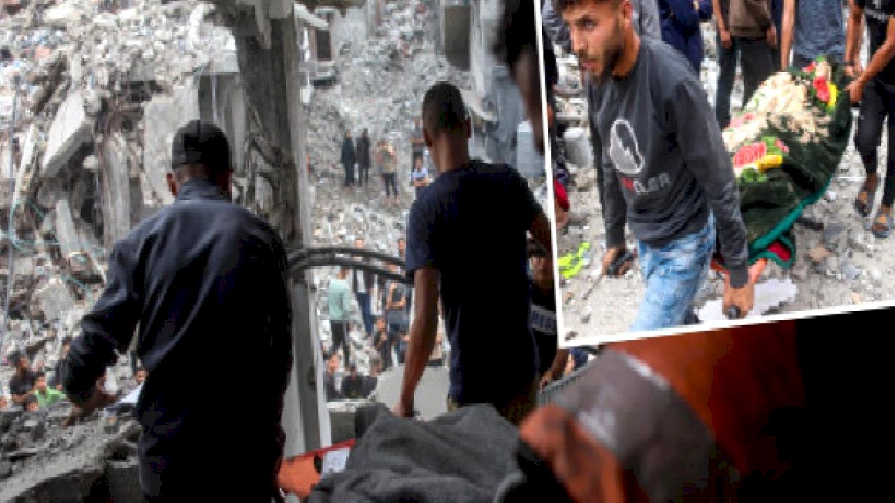 Katil İsrail&#039;in Gazze Şeridi&#039;nin çeşitli yerlerindeki saldırılarında 36 Filistinli hayatını kaybetti