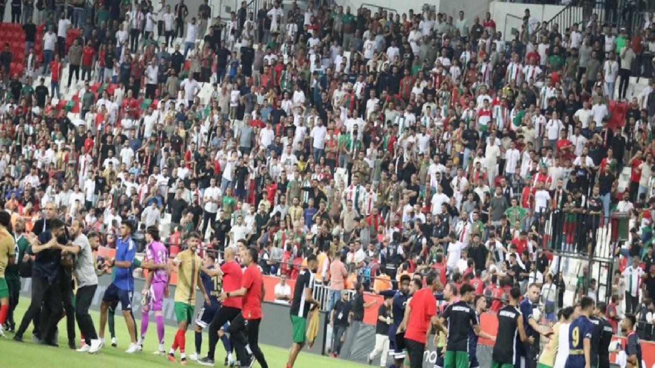 Amedspor-Erzurumspor maçı sonrası kavga çıktı