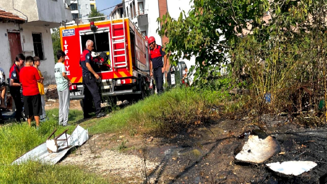 Ordu&#039;da plastik atık yangını paniğe neden oldu