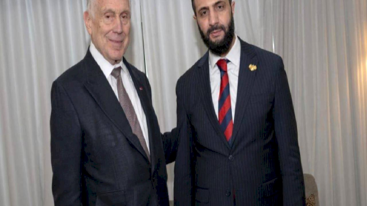 Suriye Cumhurbaşkanı Şara, Dünya Yahudi Kongresi Başkanı ile görüştü