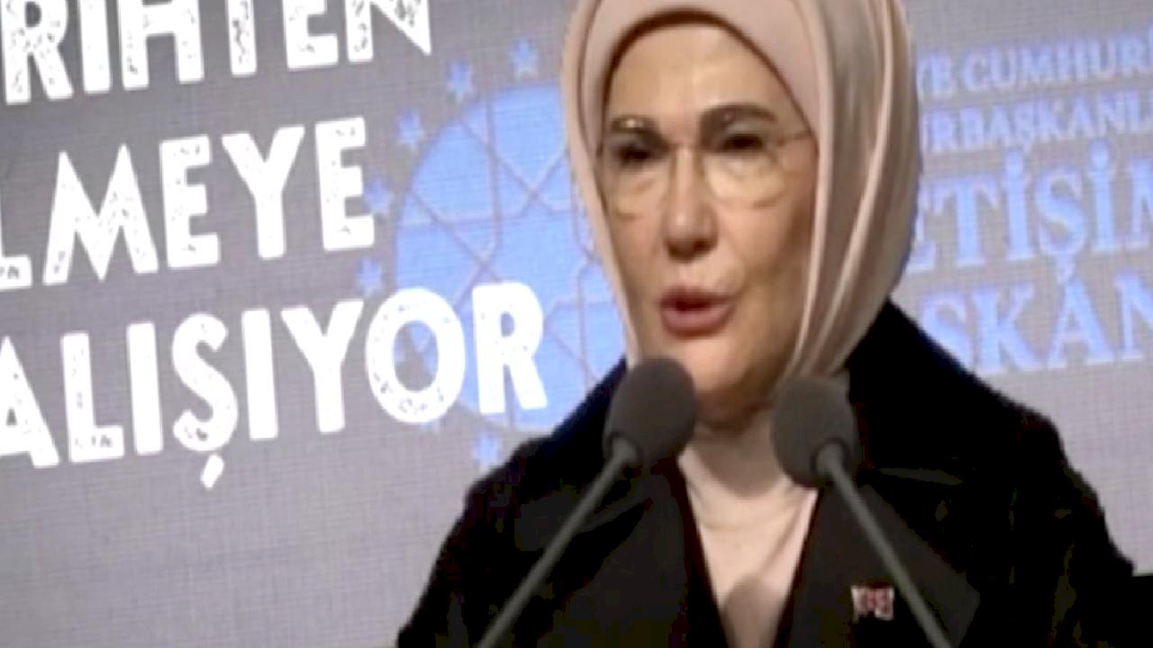 Emine Erdoğan ulusal ve uluslararası programlarda Gazze için seslendi