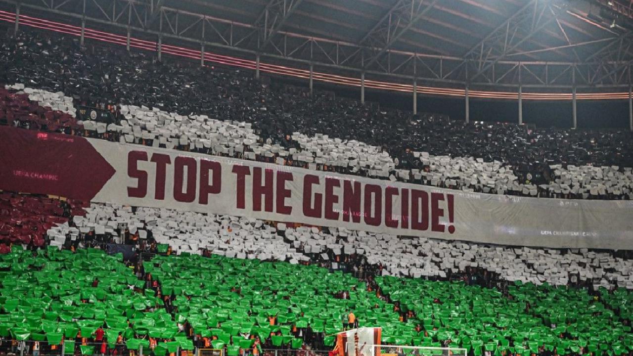 Galatasaray'dan Filistin'e destek!