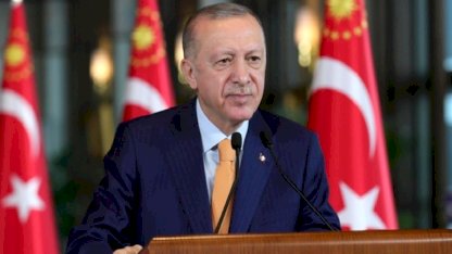 Cumhurbaşkanı Erdoğan, Cumhurbaşkanlığı Külliyesi'nde 29 Ekim Özel Programı'nda konuşuyor